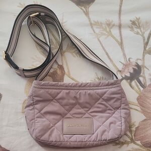 Marc Jacobs Pink Quilted Crossbody Bag with Adjustable Strap